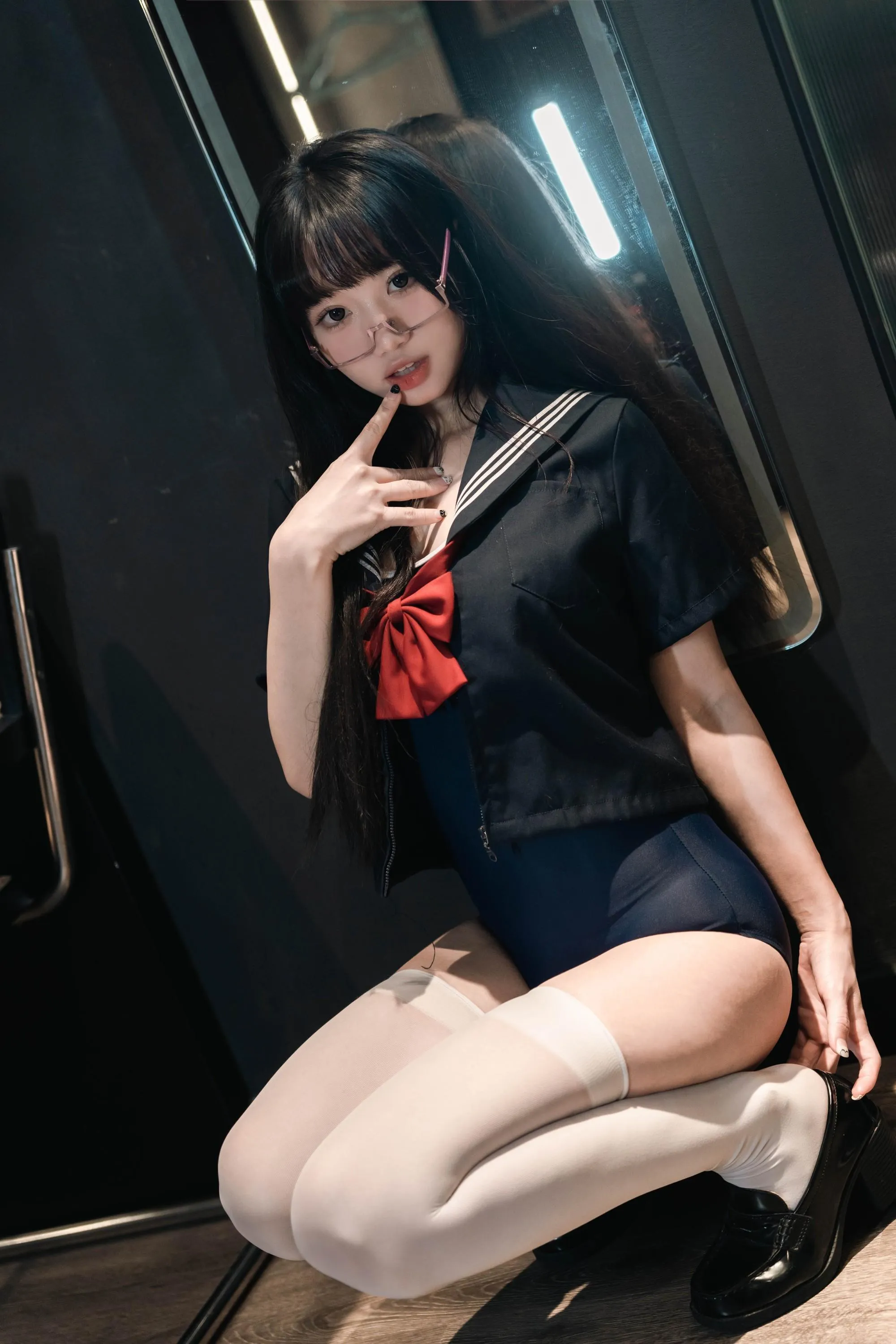 柒柒要乖额 – NO.043 白丝死库水 [140P]插图6